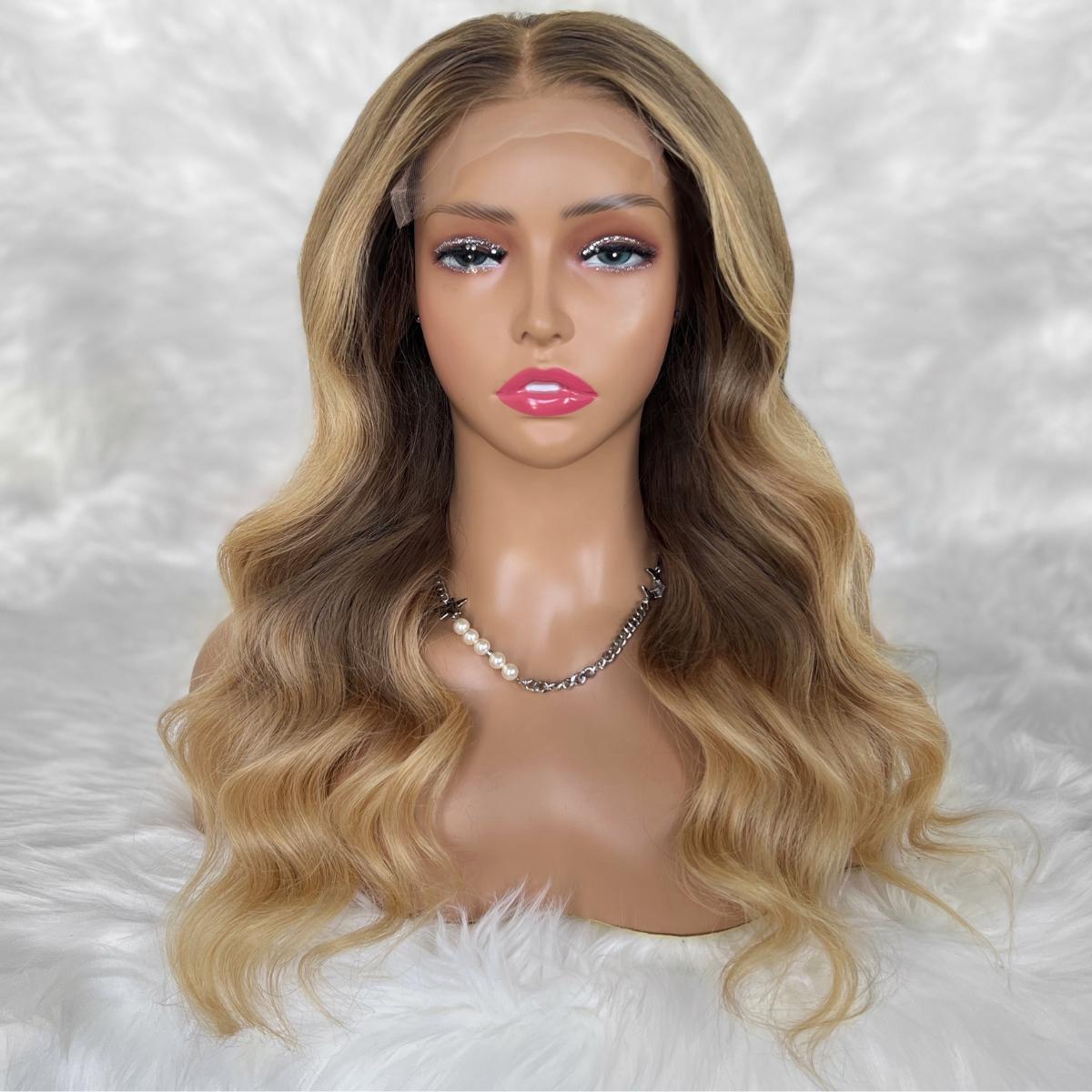 Aubrey Glueless 5x5 HD Lace Professionally Colored 100% Human Hair Closure Wig by Private Label