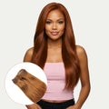 Auburn Seamless Clip-In 100% Human Hair Extensions by Private Label