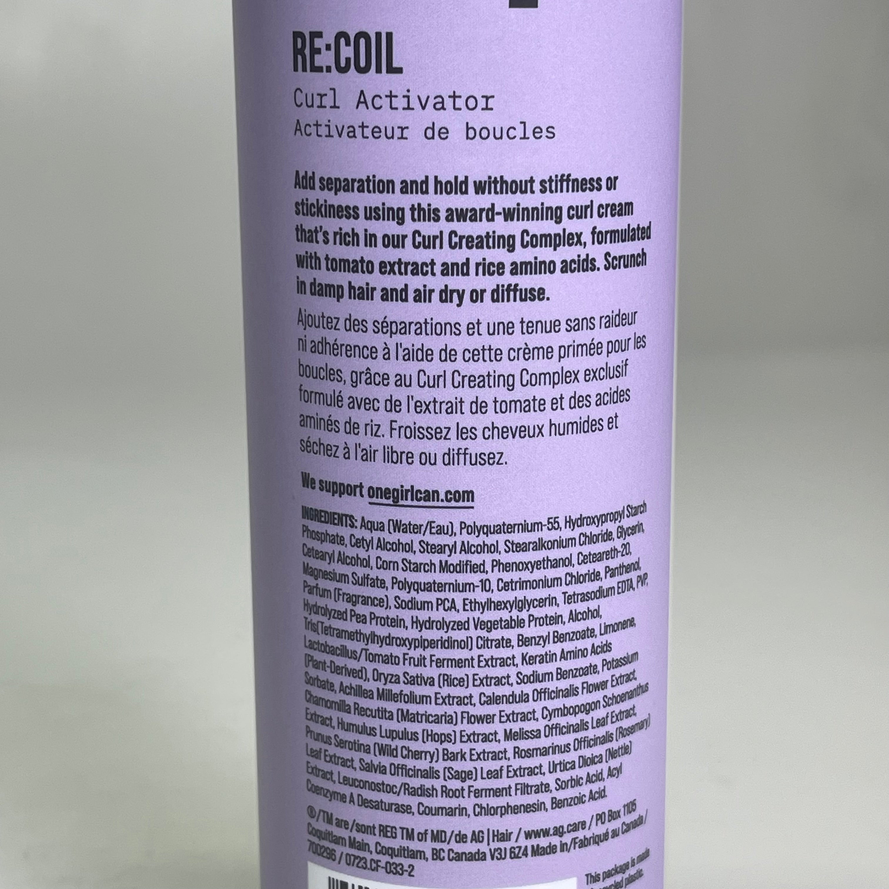 AG CARE Re:Coil Curl Activator Define Curls & Seal in Moisture 12 fl oz 100284 by PayWut