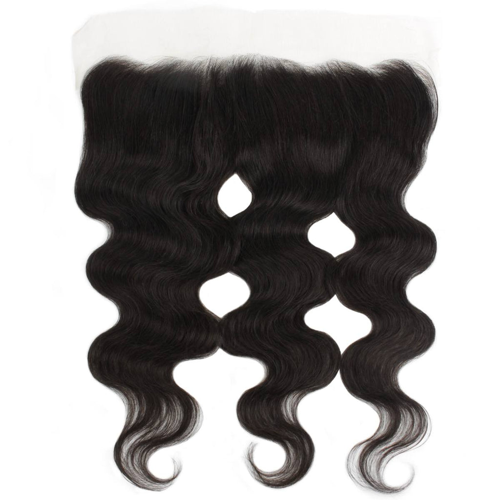 Brazilian Body Wave 13x4 Transparent Lace Human Hair Frontal by Private Label