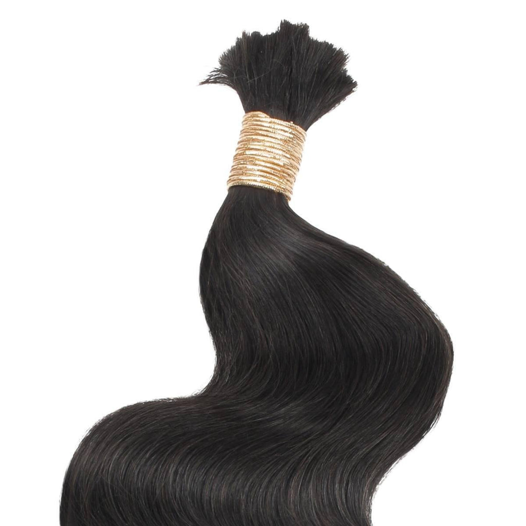 Body Wave Bulk 100% Human Braiding Hair by Private Label