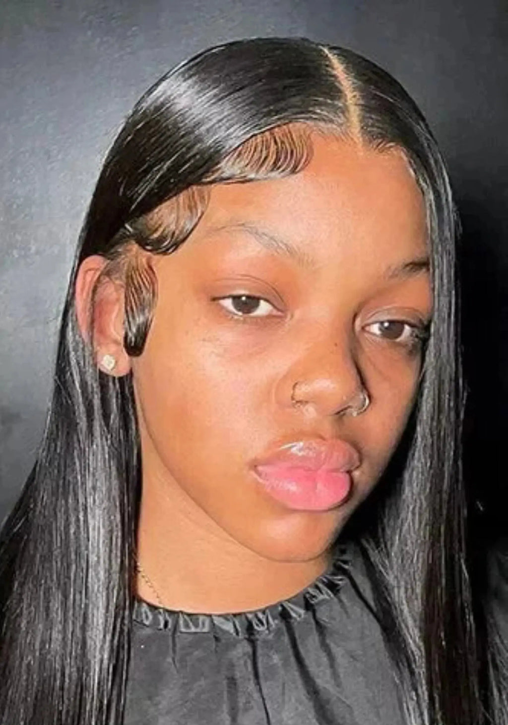 Brazilian Bone Straight Lace Front Human Hair Wig by Luxegan