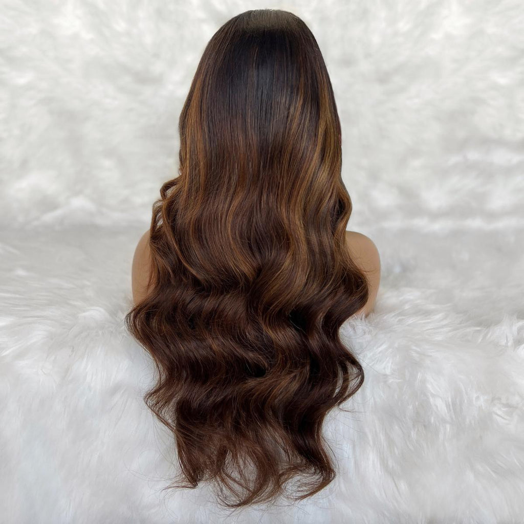 Celine Glueless 5x5 HD Lace Professionally Colored 100% Human Hair Closure Wig by Private Label