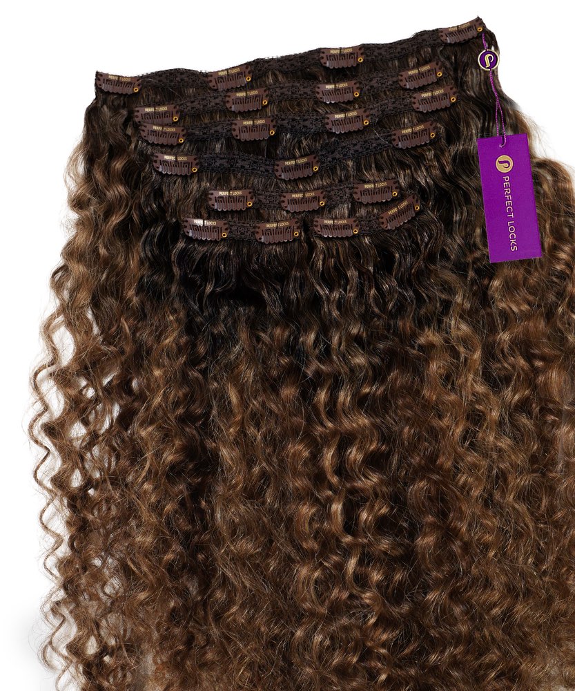 Curly Seamless Clip-In Hair Extensions by Perfect Locks