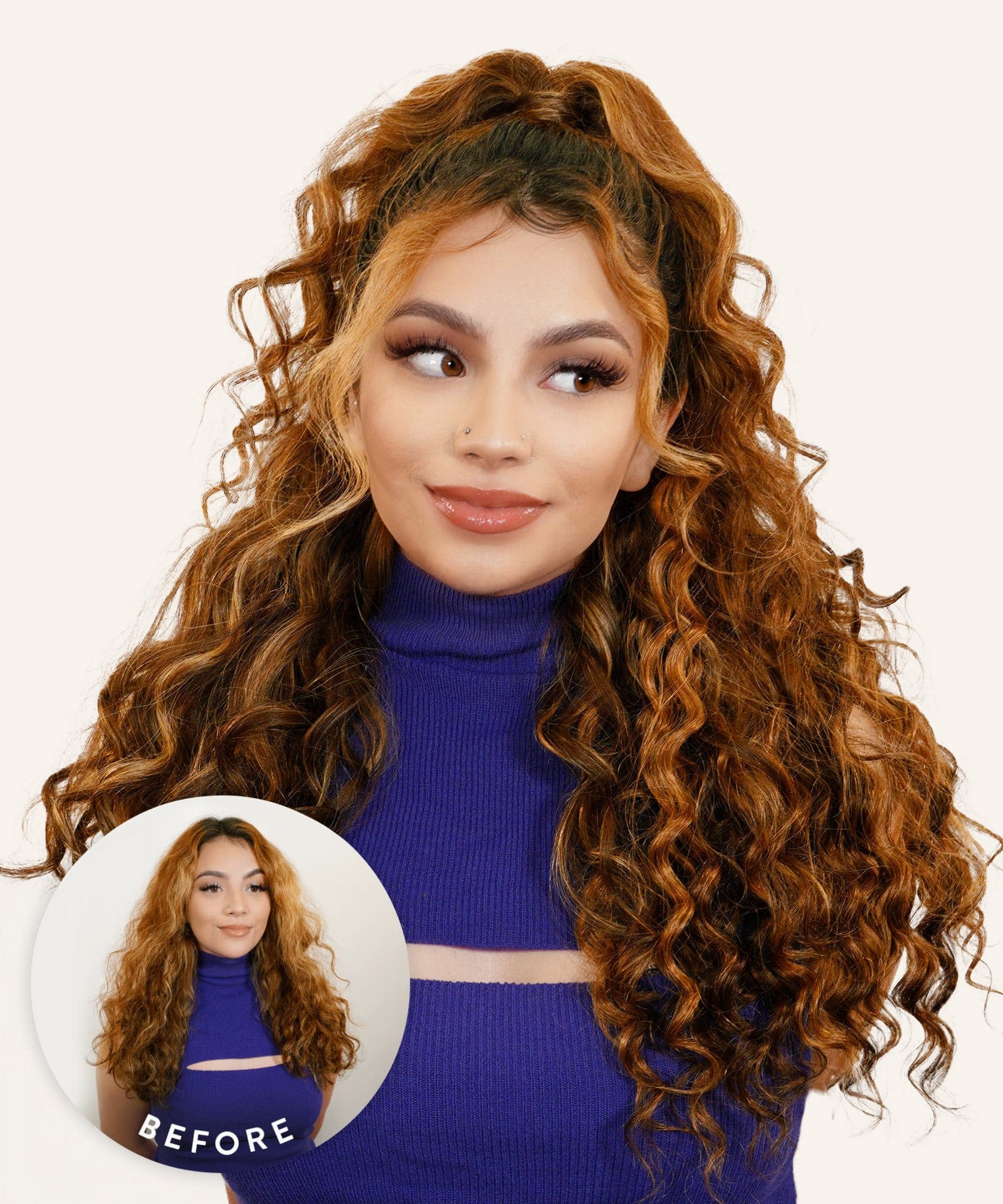 Curly Seamless Clip-In Hair Extensions by Perfect Locks