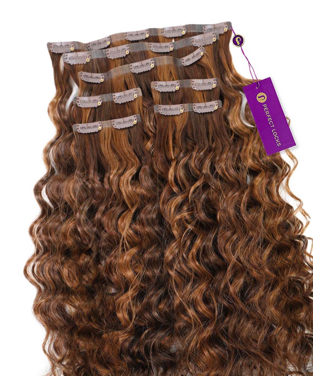Curly Seamless Clip-In Hair Extensions by Perfect Locks