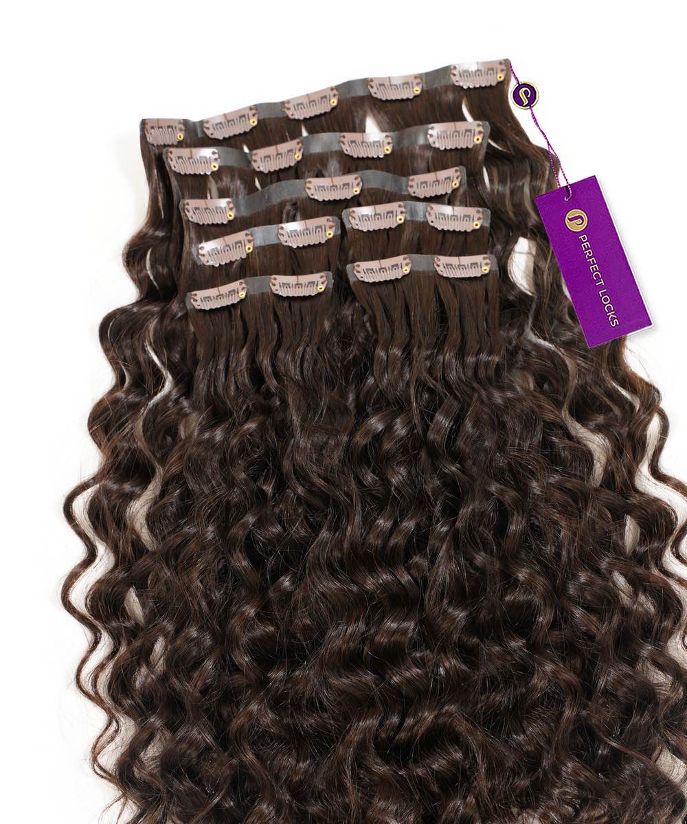 Curly Seamless Clip-In Hair Extensions by Perfect Locks