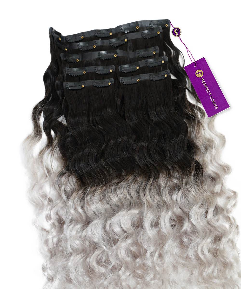 Curly Seamless Clip-In Hair Extensions by Perfect Locks