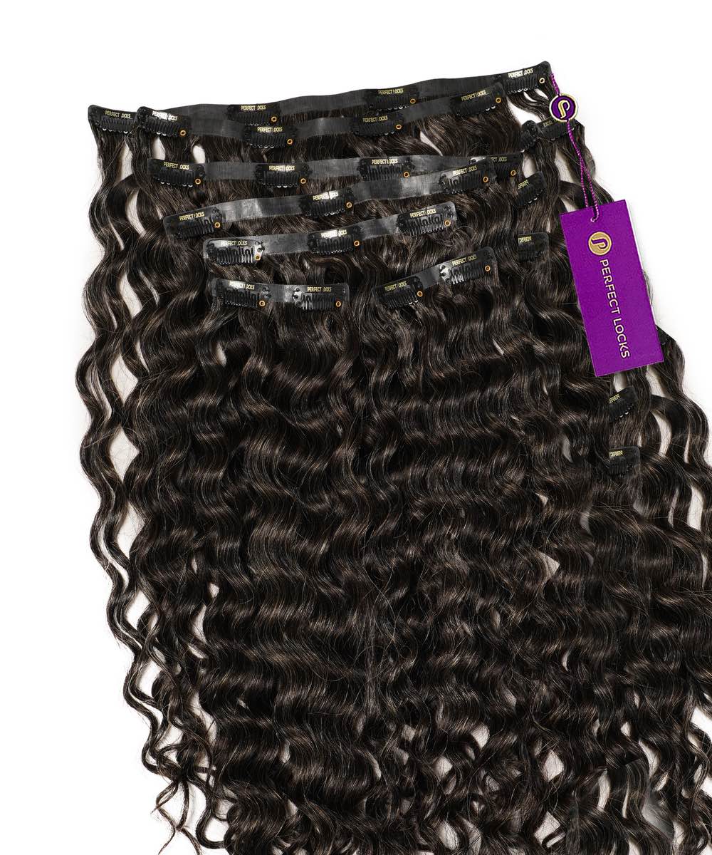 Curly Seamless Clip-In Hair Extensions by Perfect Locks