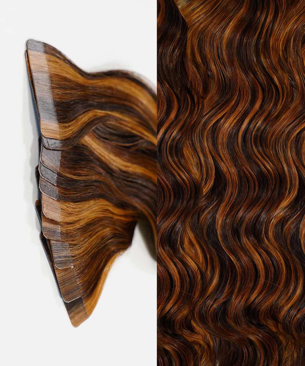 Curly Classic Tape-In Hair Extensions by Perfect Locks