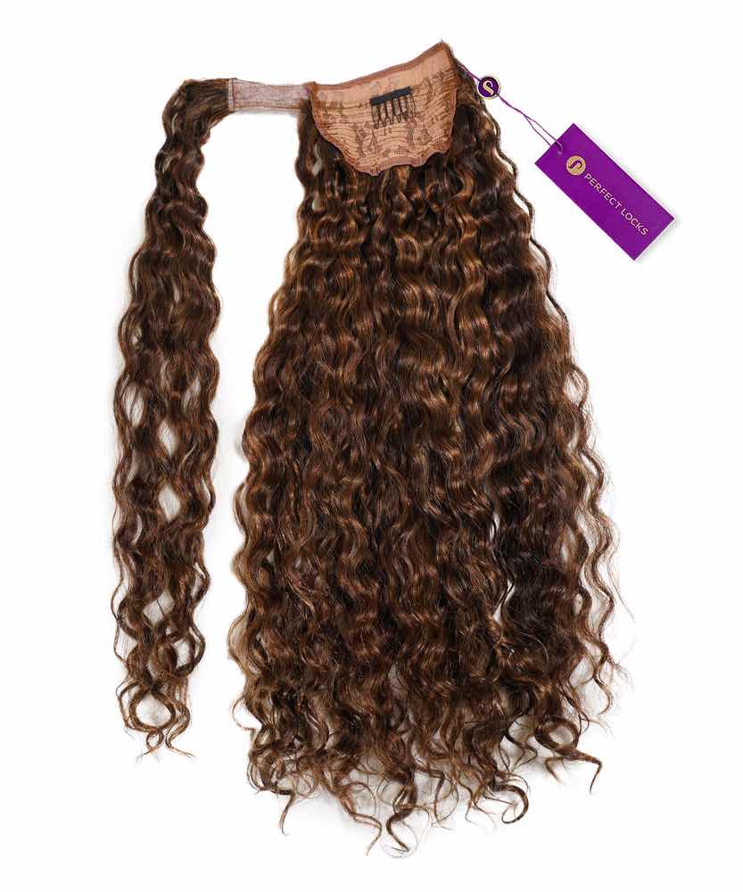 Curly Clip-In Ponytail Extensions by Perfect Locks