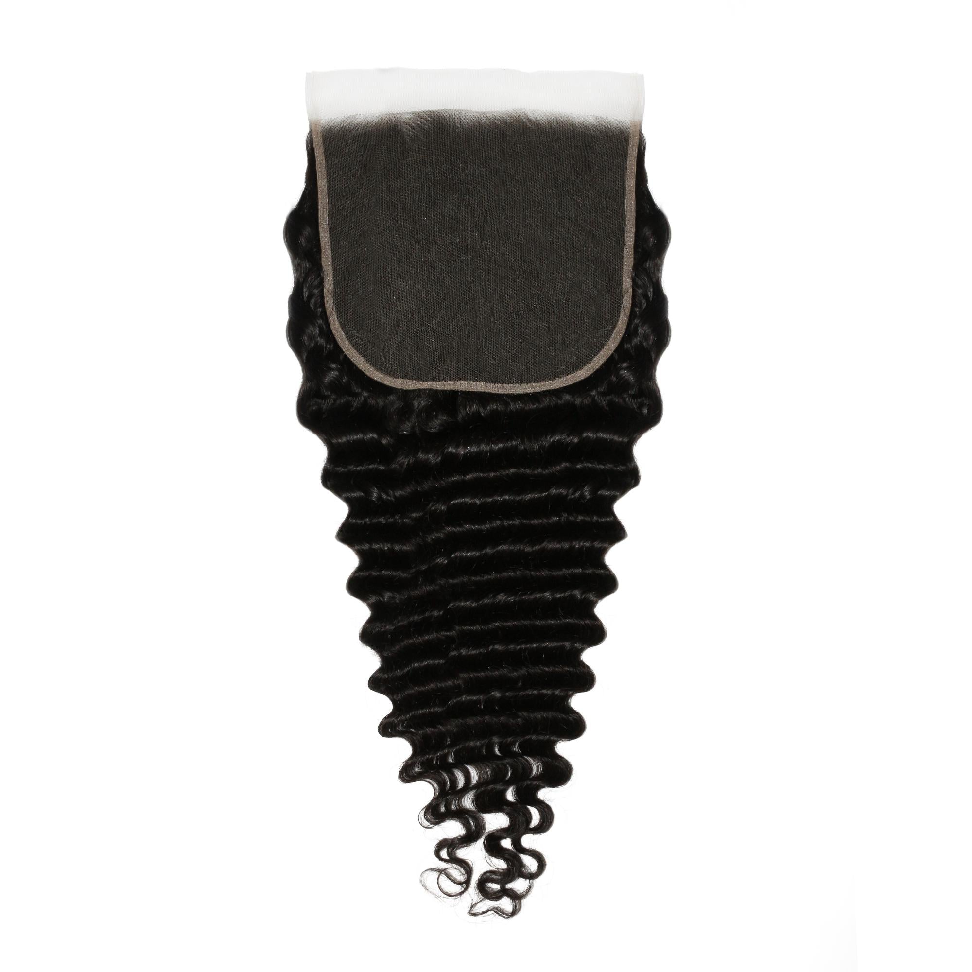 Deep Wave 7x7 HD Lace Human Hair Closure by Private Label