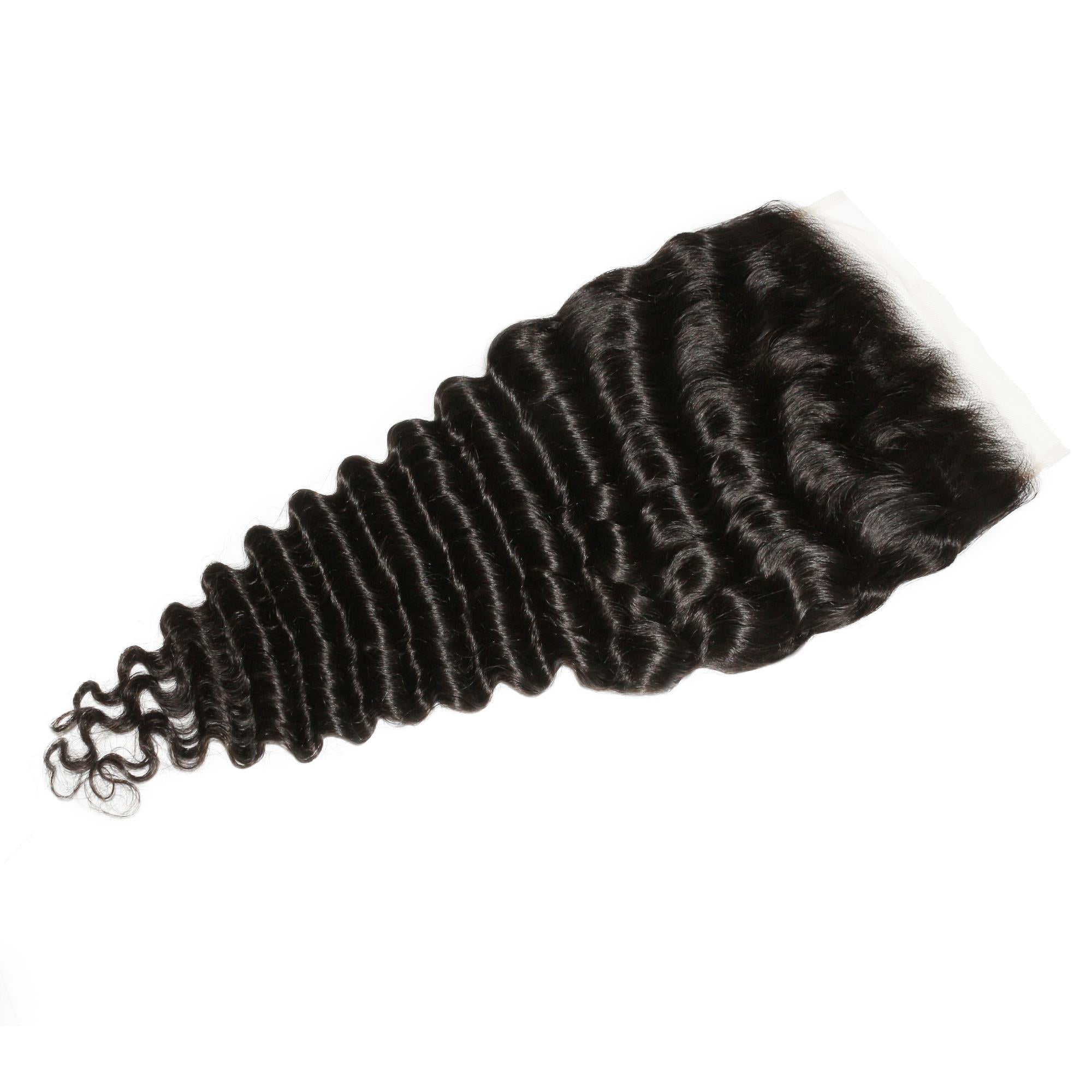Deep Wave 7x7 HD Lace Human Hair Closure by Private Label