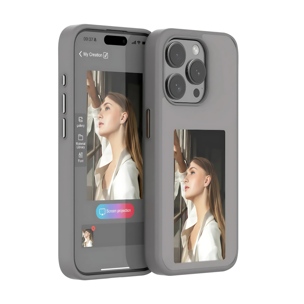E-Ink Phone Case by Ovriluxe Enterprises llc