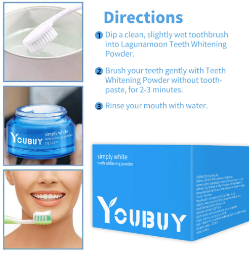 Teeth Whitening Brightening Powder by Ovriluxe Enterprises llc
