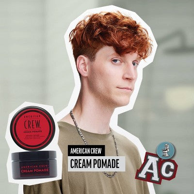 American Crew Men's Light Hold and Low Shine Hair Styling Cream Pomade 3oz - New by This is Beauty US