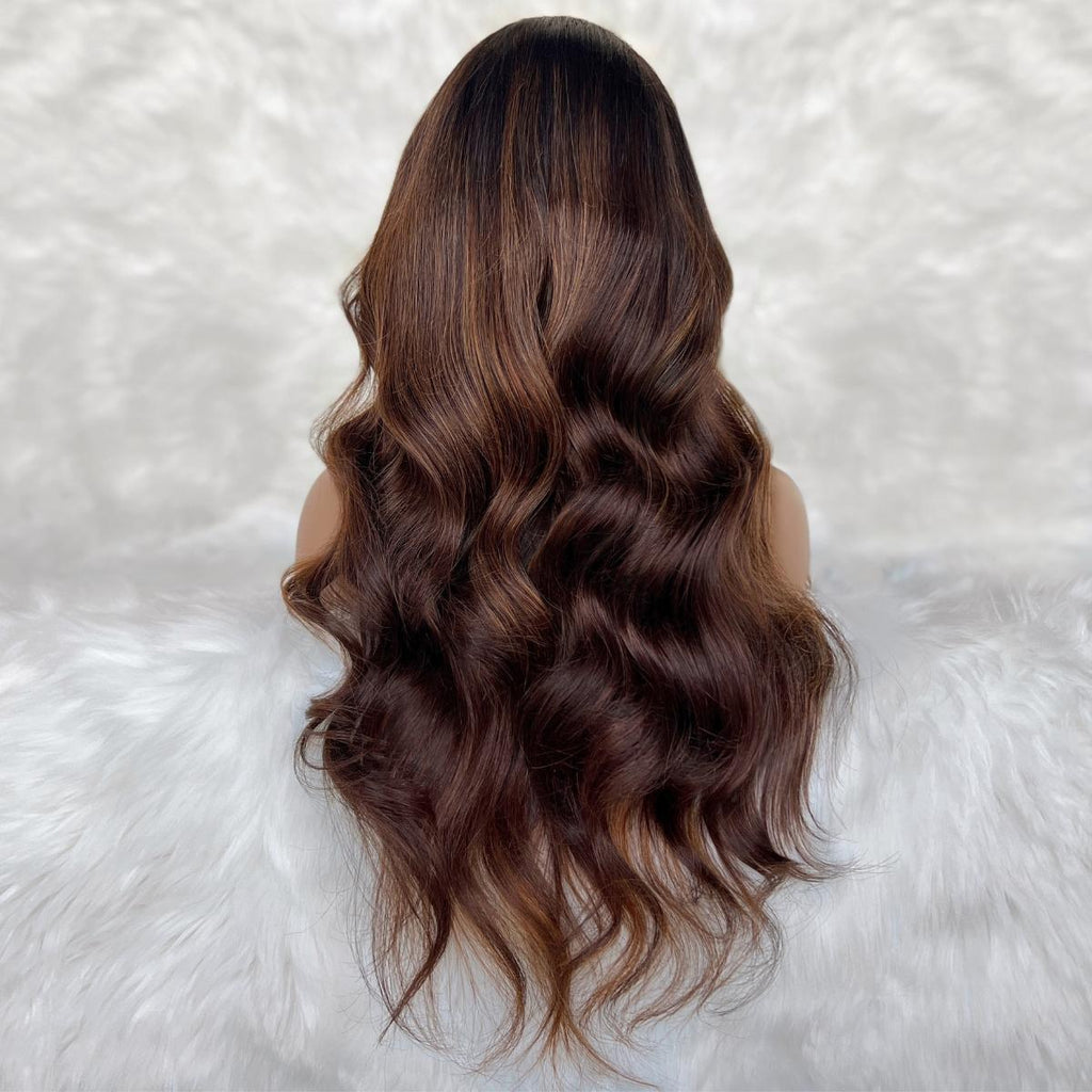 Giselle Glueless 5x5 HD Lace Professionally Colored 100% Human Hair Closure Wig by Private Label