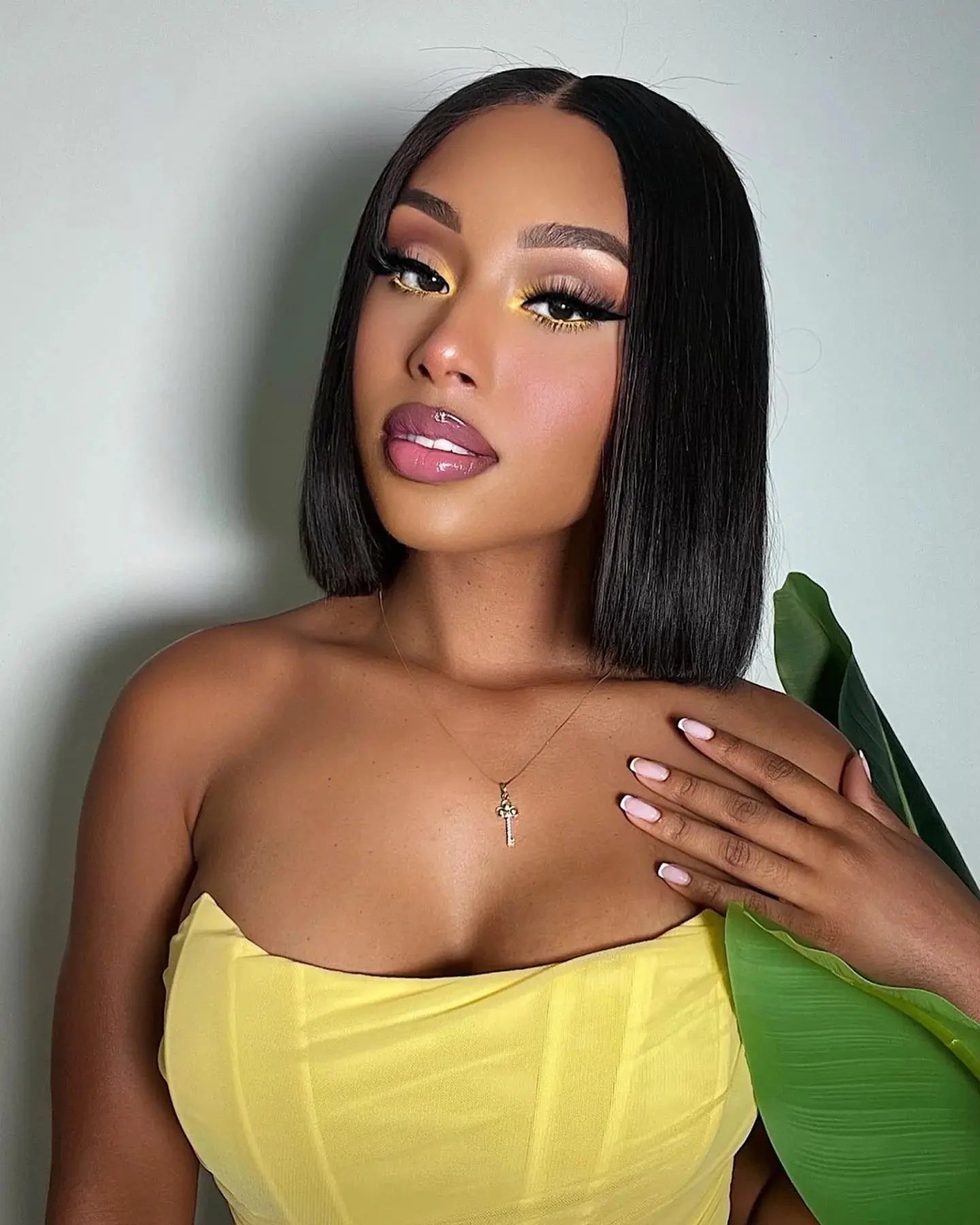Glueless | Bob | Human Hair | Ready To Wear | Bone Straight | Transparent 4x4 Lace Closure Wig by Luxegan