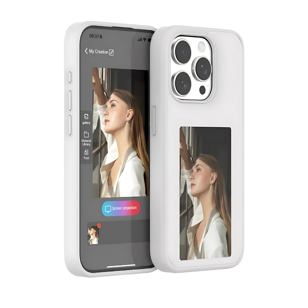 E-Ink Phone Case by Ovriluxe Enterprises llc