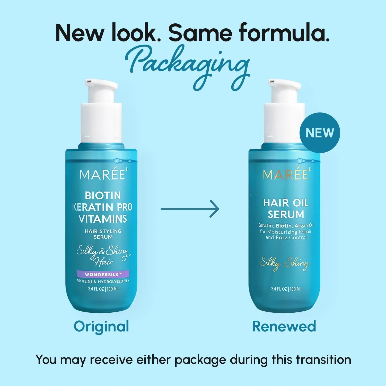 Keratin Oil Serum for Dry & Damaged Hair by Maree
