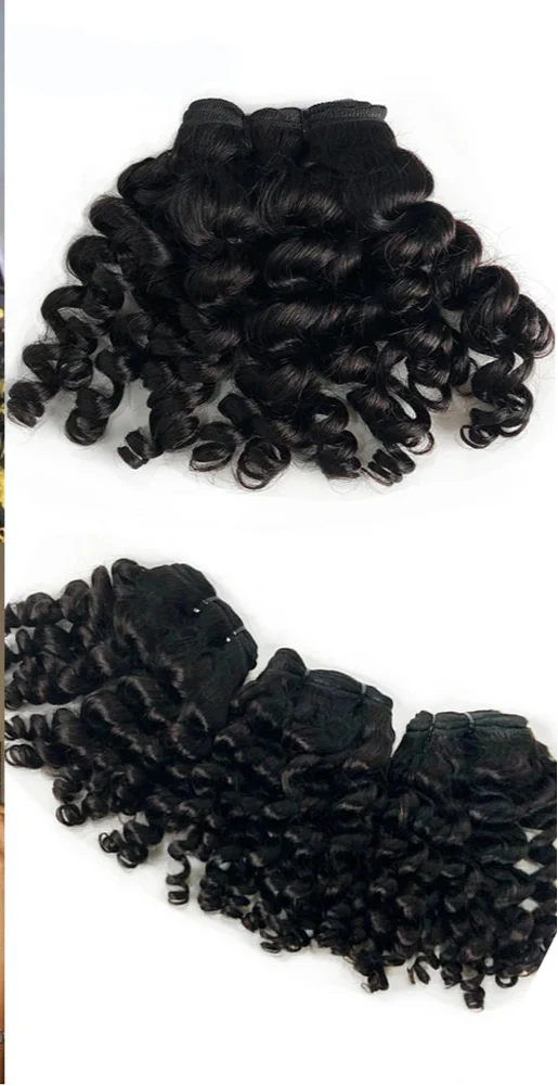 Bouncy Curly Brazilian Remy Hair Weave | 1/3/4 Bundles | Double Weft | Natural Hair Extensions by Luxegan