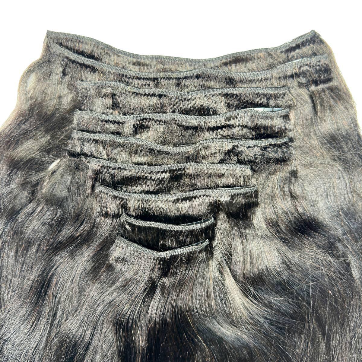 Yaki Straight Clip-In 100% Human Hair Extensions by Private Label