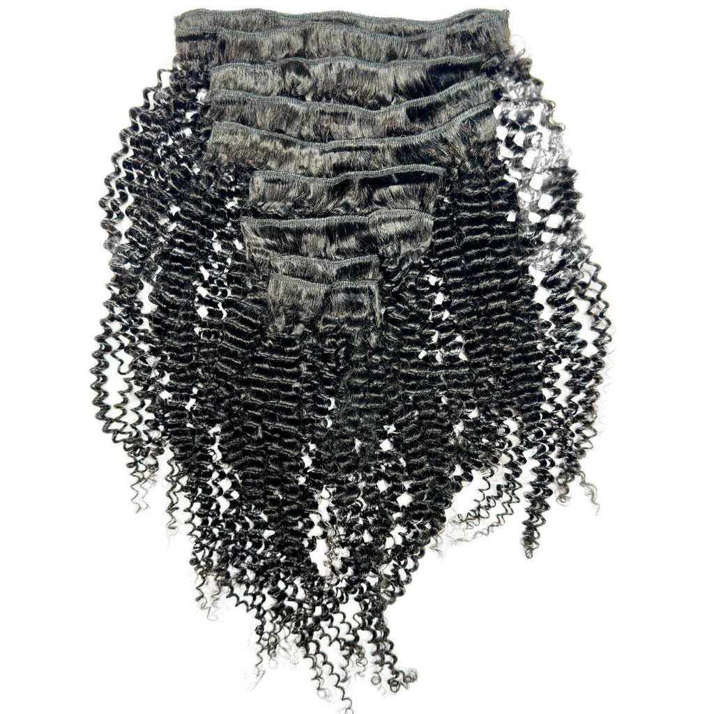 Jerry Curl Clip-In 100% Human Hair Extensions by Private Label