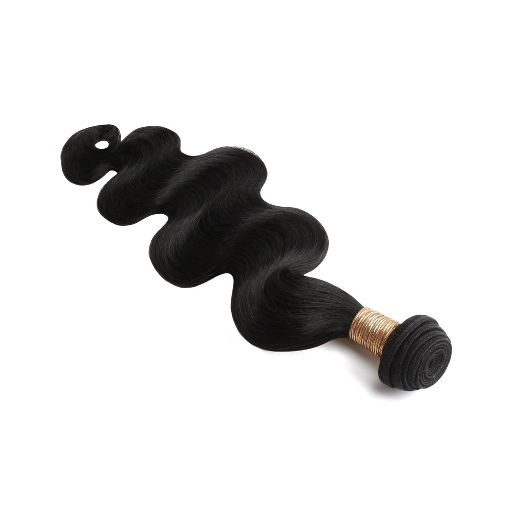 Jet Black Body Wave 100% Human Hair Bundles by Private Label