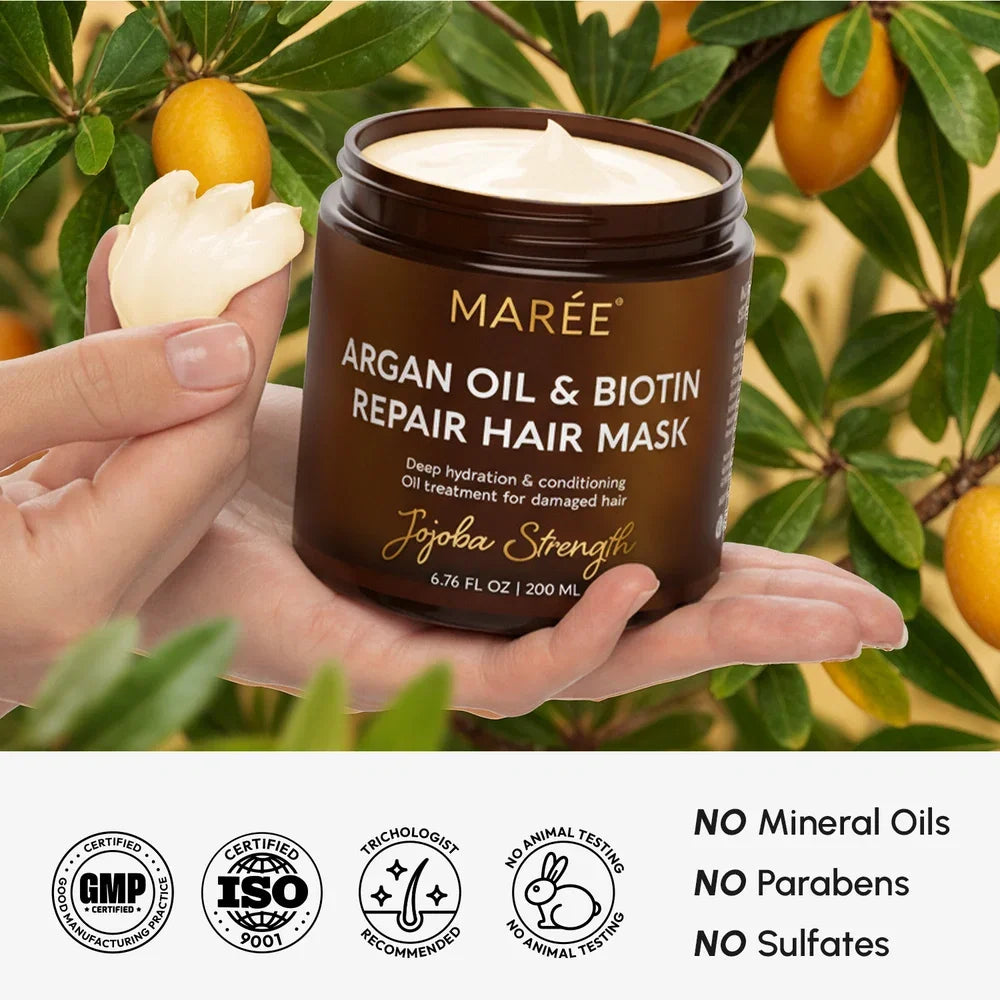 Argan Oil & Biotin Hair Repair Mask by Maree