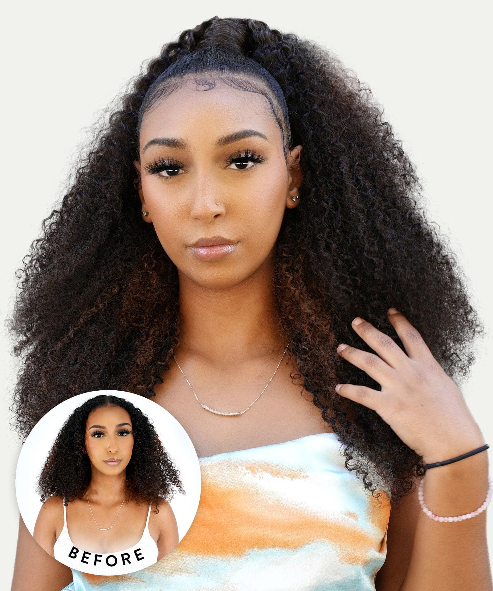 Kinky Curly Clip-In Ponytail Extensions by Perfect Locks