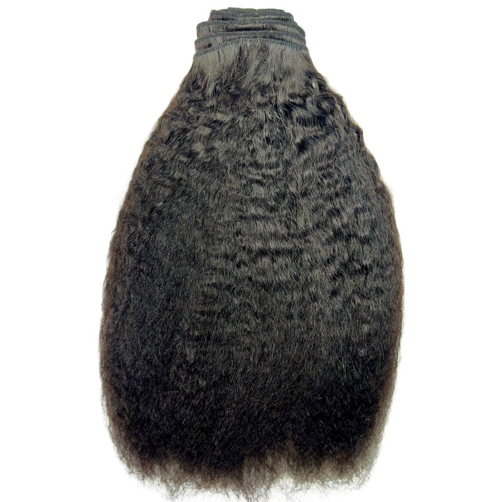 Kinky Straight Clip-In 100% Human Hair Extensions by Private Label