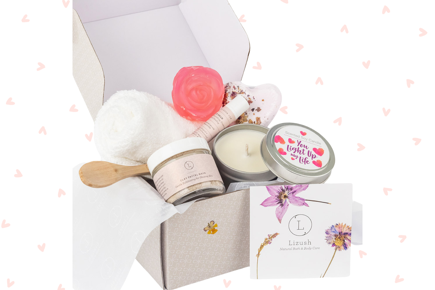 Cute LOVE Special Gift Box, Natural Skincare Gift Box, Mother's Day Gift, BFF, Sister by Lizush by Avera Group