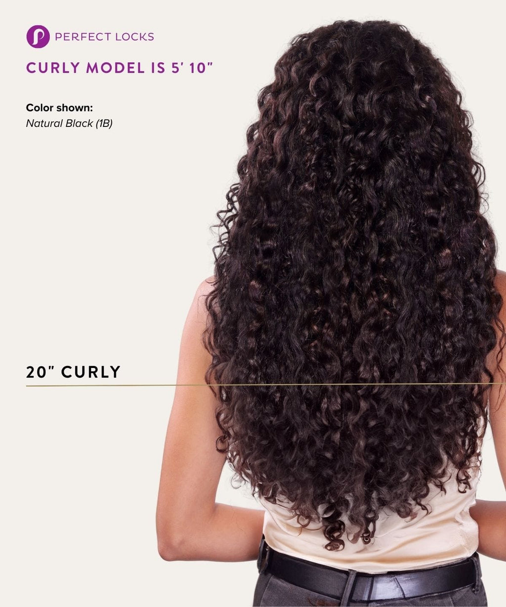 Curly Seamless Clip-In Hair Extensions by Perfect Locks