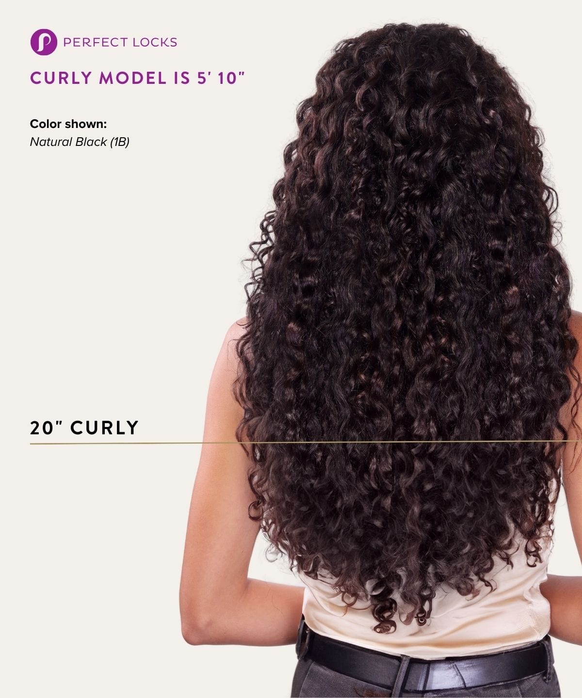 Curly Seamless Clip-In Hair Extensions by Perfect Locks