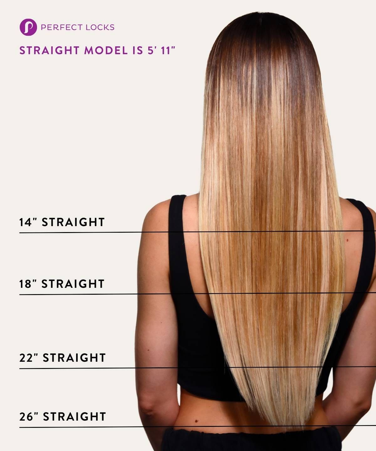 Straight Classic Tape-In Hair Extensions by Perfect Locks