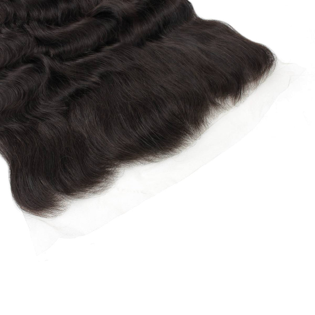 Loose Wave 13x4 Transparent Lace Human Hair Frontal by Private Label
