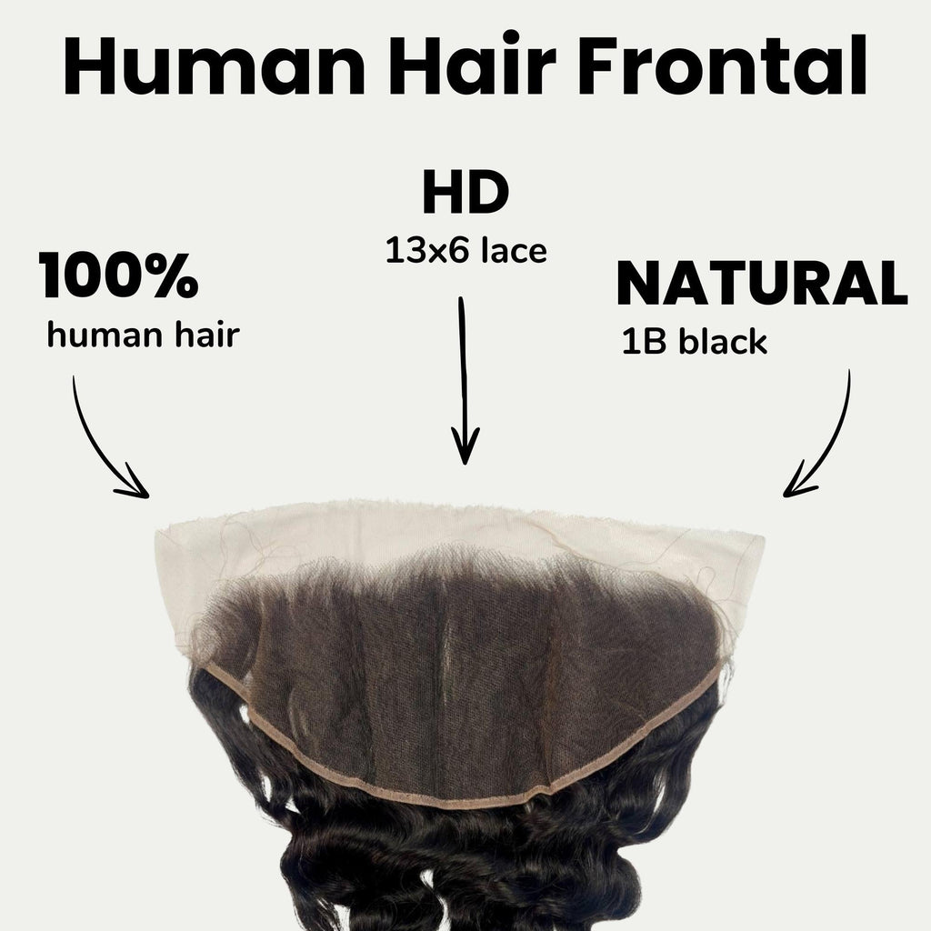 Loose Wave 13x6 HD Lace Human Hair Frontal by Private Label