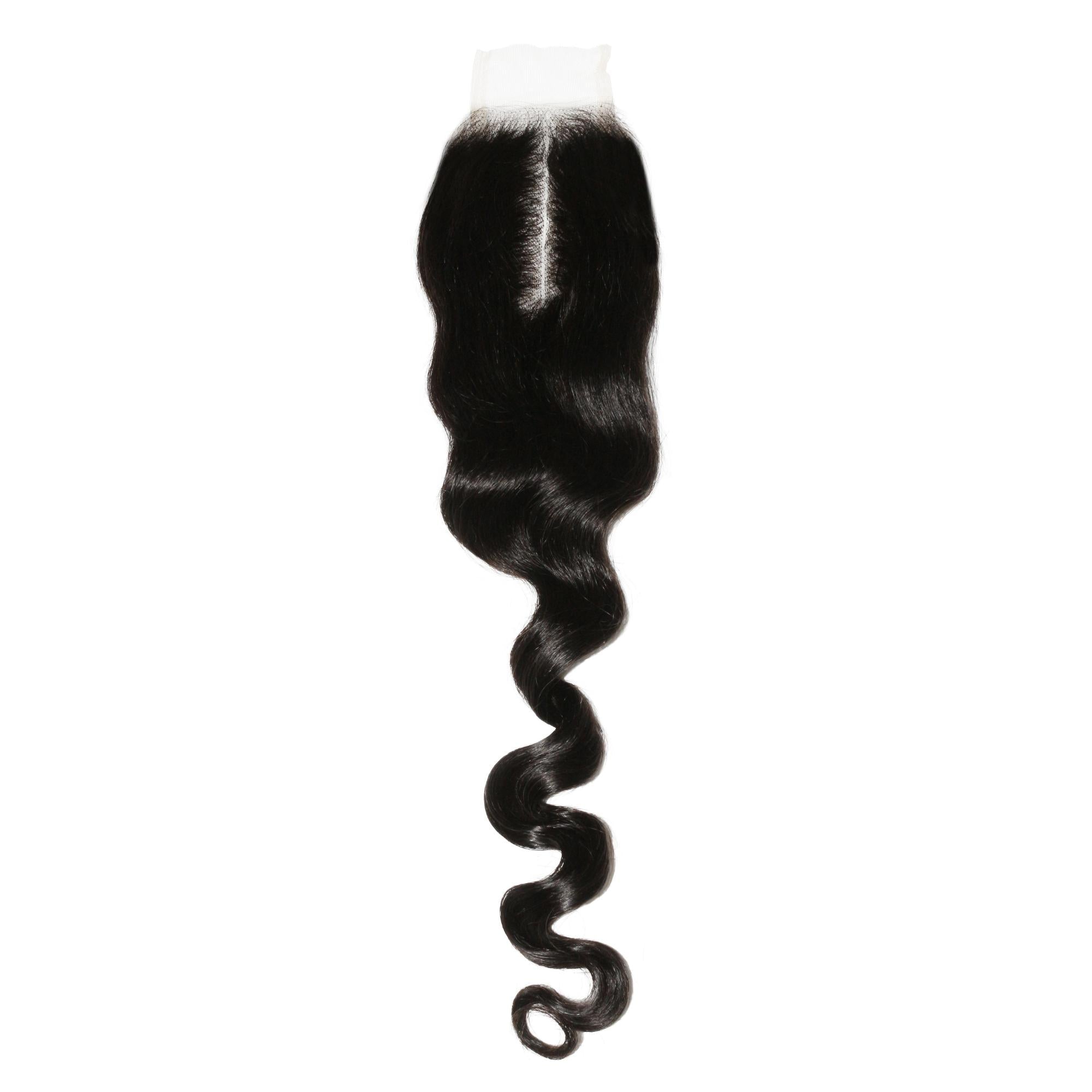Loose Wave 2x6 Transparent Lace Human Hair Closure by Private Label
