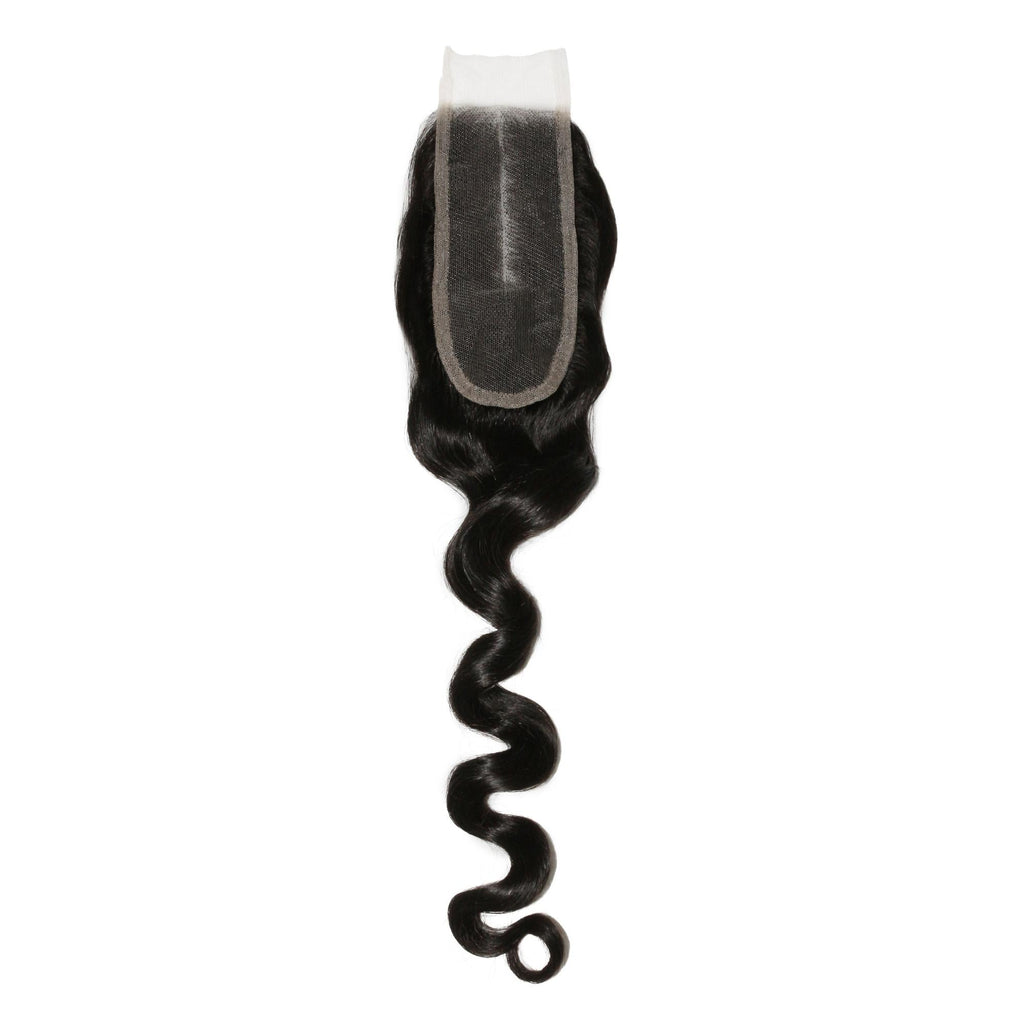 Loose Wave 2x6 Transparent Lace Human Hair Closure by Private Label
