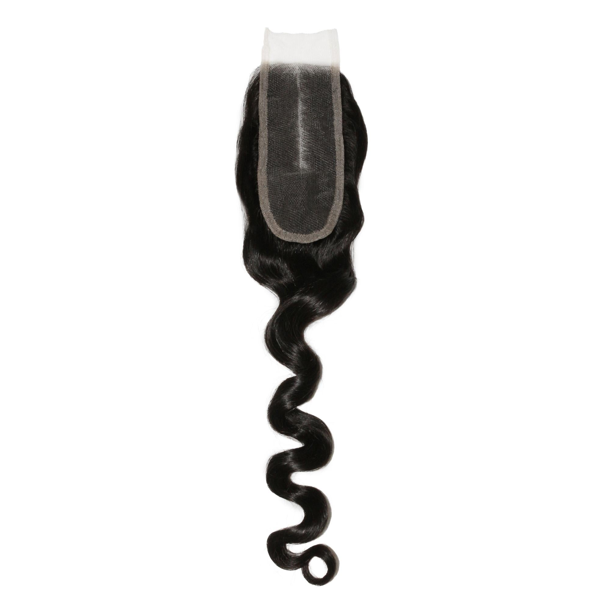 Loose Wave 2x6 Transparent Lace Human Hair Closure by Private Label