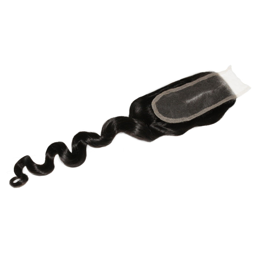 Loose Wave 2x6 Transparent Lace Human Hair Closure by Private Label
