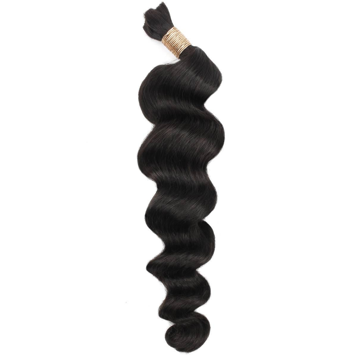 Loose Wave Bulk 100% Human Braiding Hair by Private Label