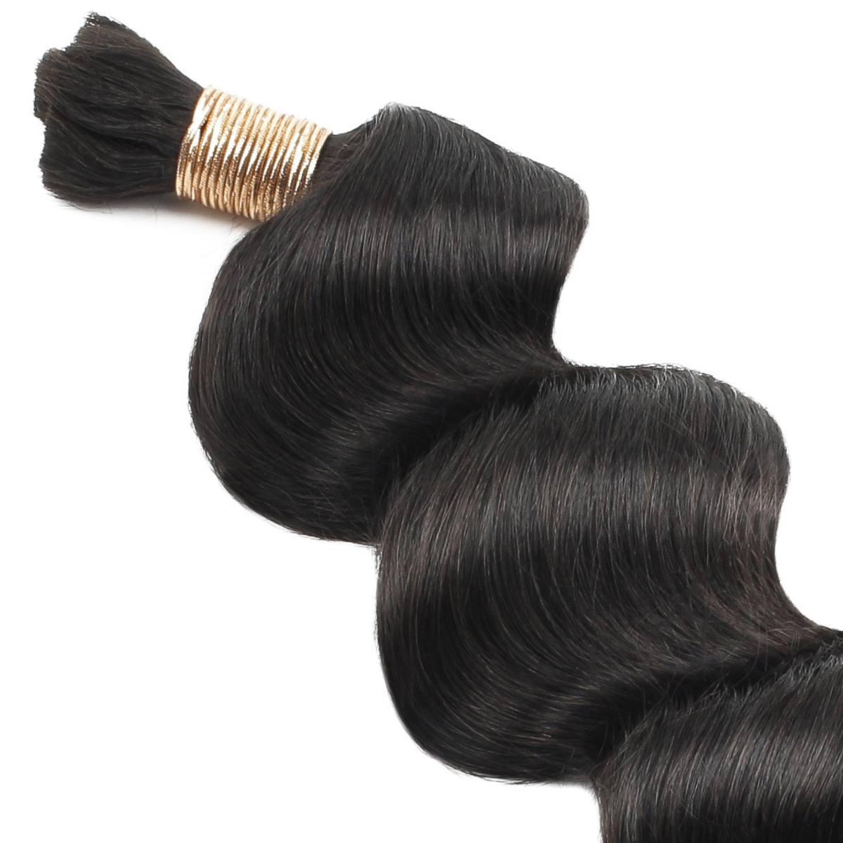 Loose Wave Bulk 100% Human Braiding Hair by Private Label