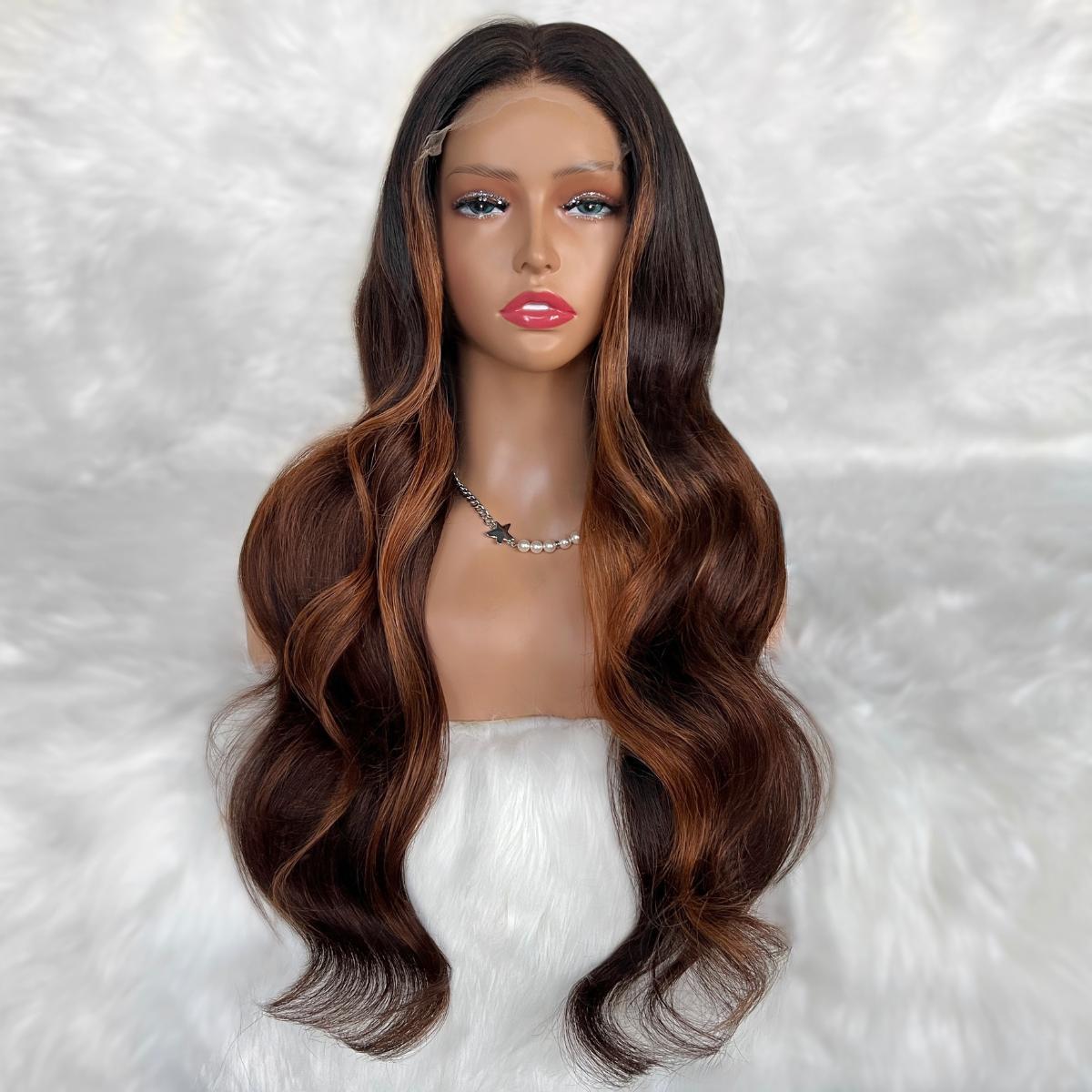 Luscious Glueless 5x5 HD Lace Professionally Colored 100% Human Hair Closure Wig by Private Label