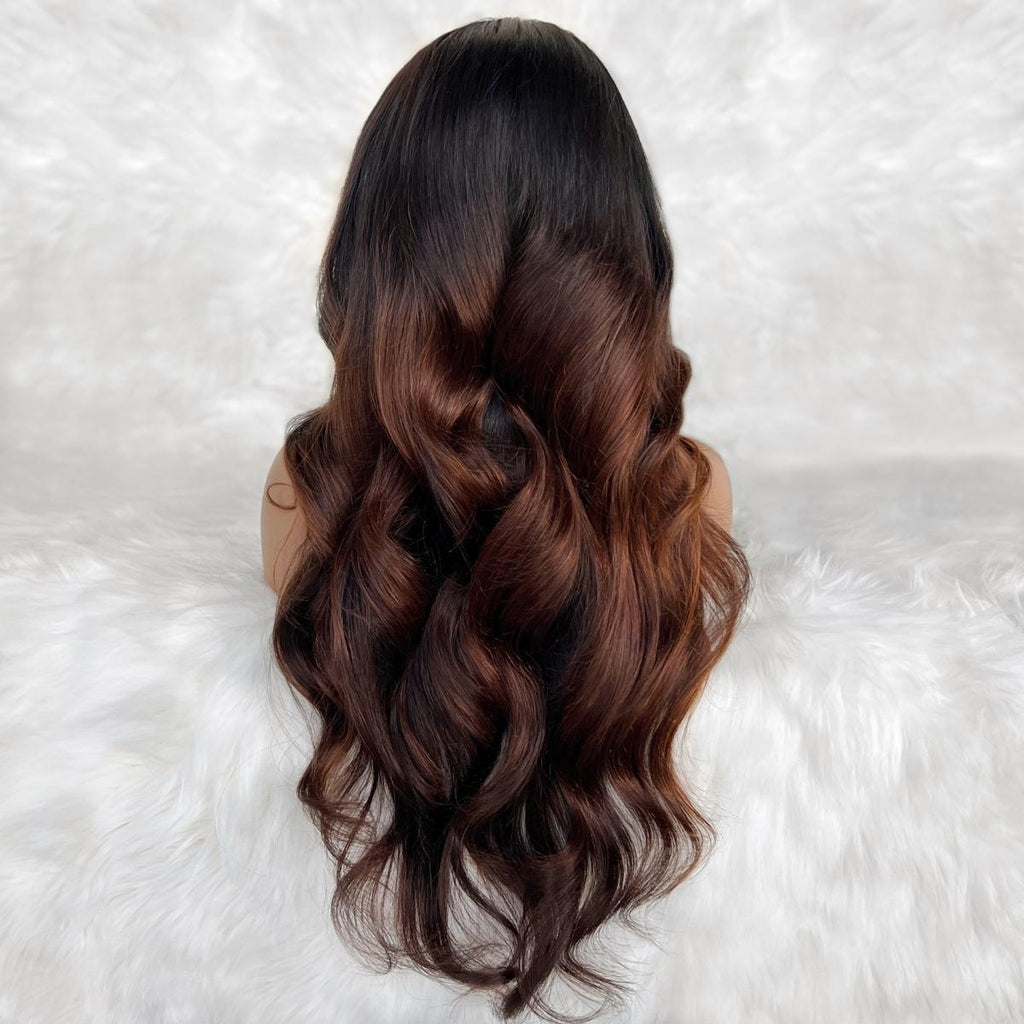 Luscious Glueless 5x5 HD Lace Professionally Colored 100% Human Hair Closure Wig by Private Label