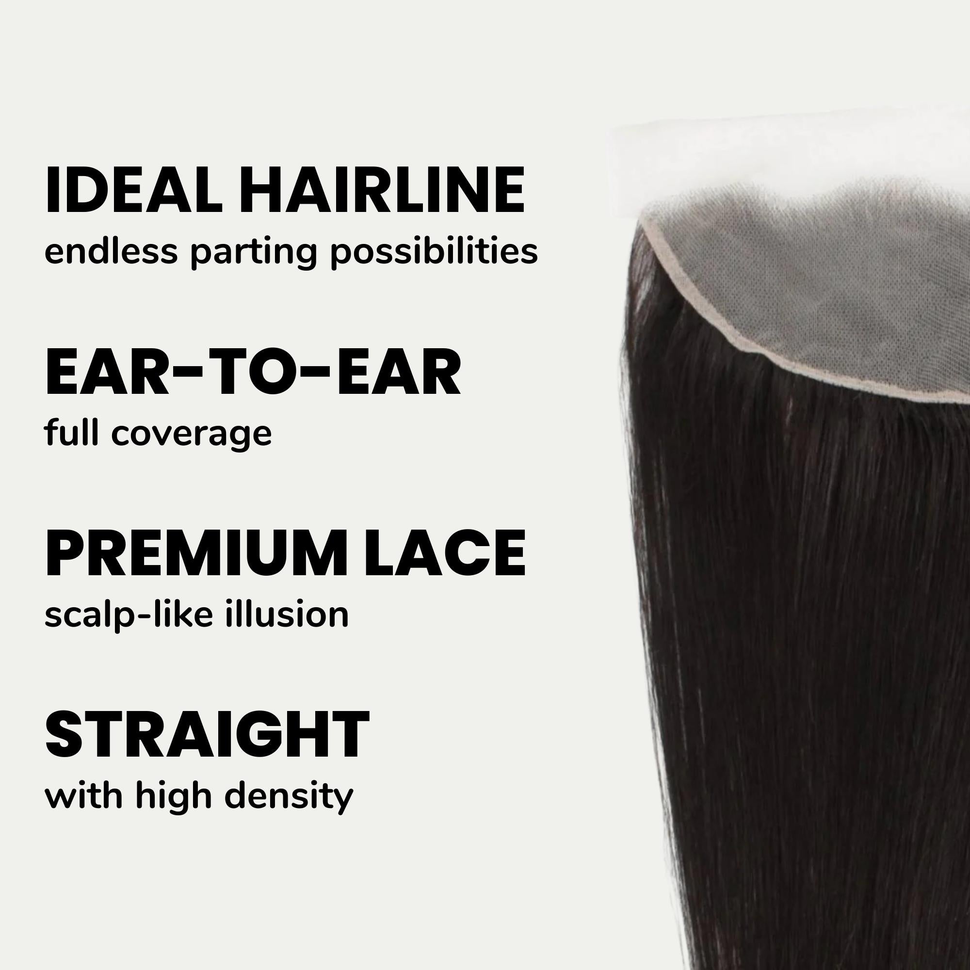Malaysian Straight 13x4 Transparent Lace Human Hair Frontal by Private Label