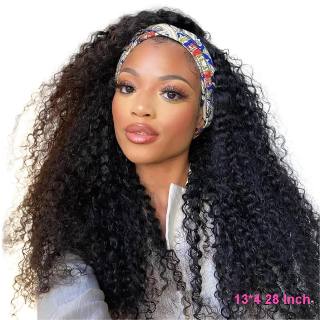 Mongolian | Kinky Curly | Human Hair | Lace Front | Lace Closure Wig by Luxegan