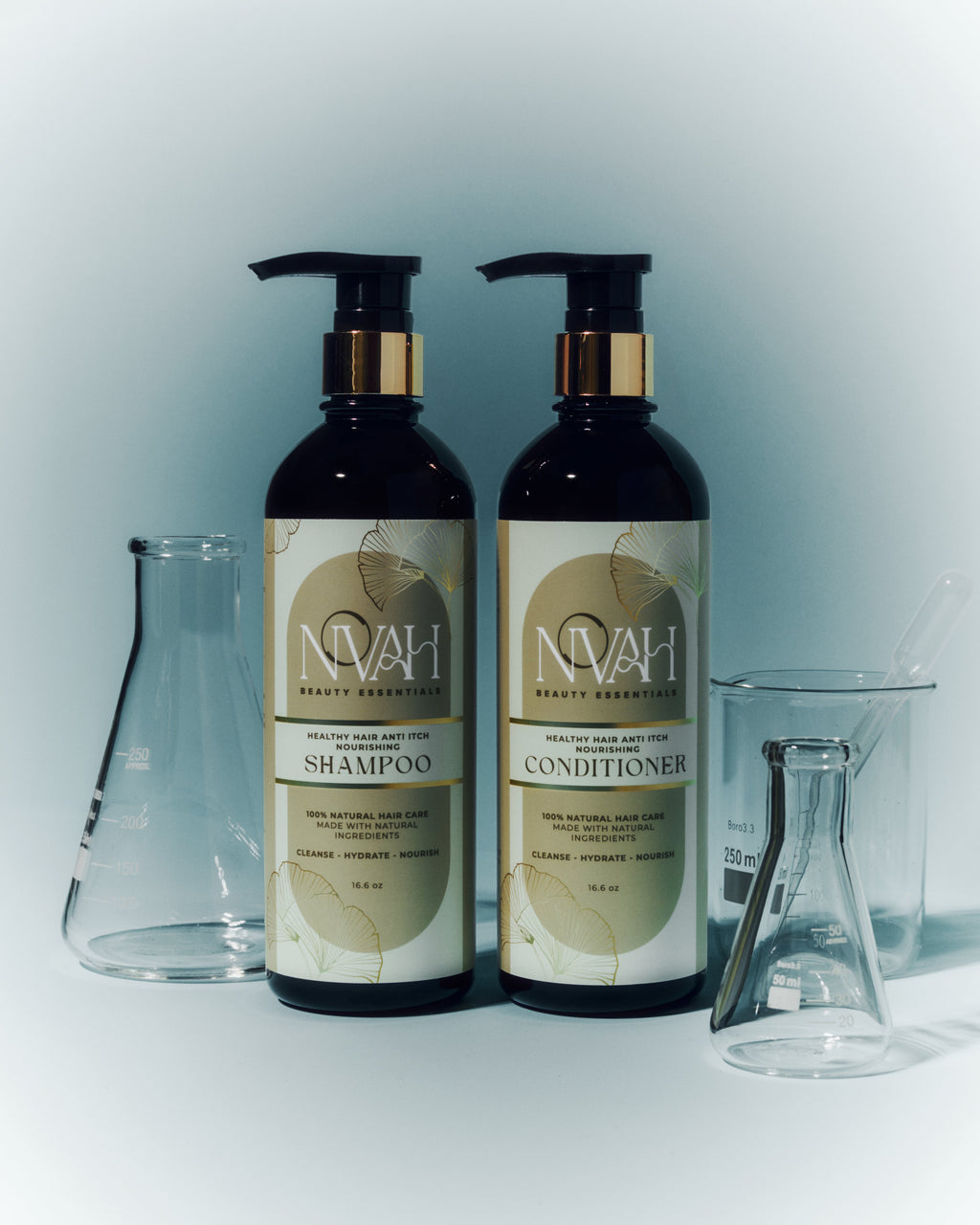 Healthy Hair Anti Itch Nourishing Shampoo & Conditioner Bundle by Novah Beauty Essentials