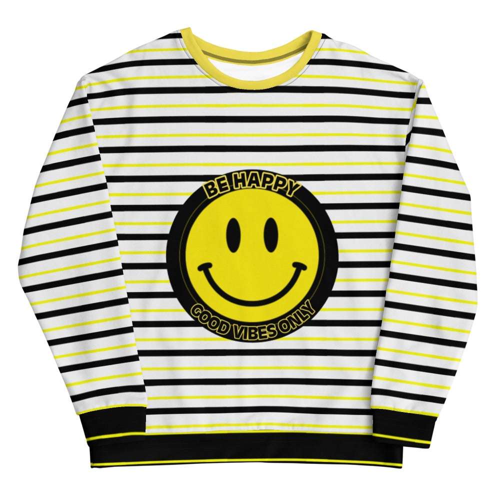 Be Happy Sweatshirt by Ovriluxe Enterprises llc