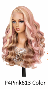 Ombre Frost Brown Wear and Go 24' Glueless Lace Front Wig Body Wave Brazilian Human Hair by Zernabella